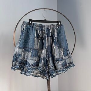 Jaded GypsyPatchwork Denim Women's Shorts